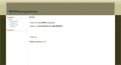 Desktop Screenshot of modbungalows.com