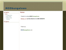 Tablet Screenshot of modbungalows.com